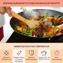 EasyCook Keramikkochfeld 6100W Drehregler Schwarz 4 EasyCook Keramikkochfeld 6100W Drehregler Schwarz -Klarstein Verkaufs 10034604 de 0005 usp