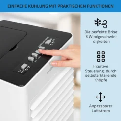 Freshboxx 3-in-1 Luftkühler 65 W 360 M³/h 6 Liter 2 Kühlakkus Mobil -Klarstein Verkaufs 10034629 de 0004 usp
