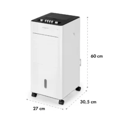 Freshboxx 3-in-1 Luftkühler 65 W 360 M³/h 6 Liter 2 Kühlakkus Mobil -Klarstein Verkaufs 10034629 yy 0007 dimensions