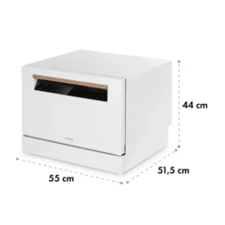 Lagoona Geschirrspülmaschine 1380W 6,5L 6 Gedecke Touch -Klarstein Verkaufs 10034631 yy 0011 logo Klarstein Lagoona Geschirrspuelmaschine weiss