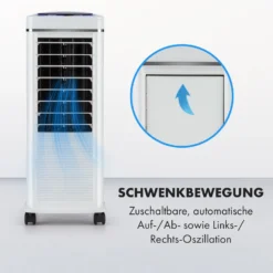 Windspiel 3-in-1 Luftkühler 100 W 312 M³/h 8 Ltr Mobil Fernbedienung -Klarstein Verkaufs 10034654 de 0006 logo