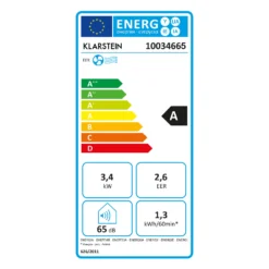 Klarstein Kraftwerk Smart 12K Klimaanlage 3-in-1 12000 BTU App -Klarstein Verkaufs 10034665 energy label