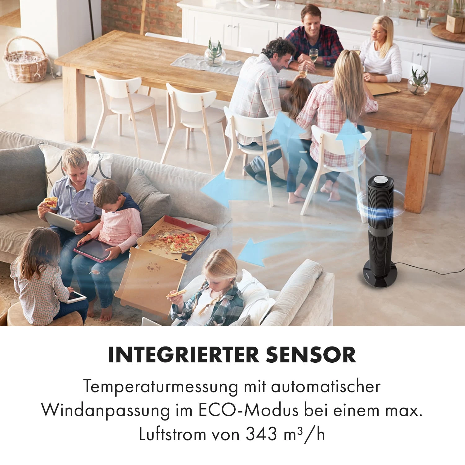 Twister Turmventilator 45 W | 343 m³/h Oszillation Touch Fernbedienung Twister Turmventilator 45 W | 343 M³/h Oszillation Touch Fernbedienung -Klarstein Verkaufs 10034669 de 0002 logo