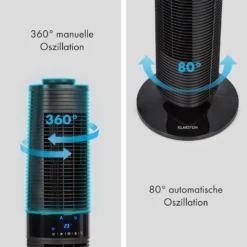 Twister Turmventilator 45 W | 343 M³/h Oszillation Touch Fernbedienung 4 Twister Turmventilator 45 W | 343 M³/h Oszillation Touch Fernbedienung -Klarstein Verkaufs 10034669 de 0005 logo