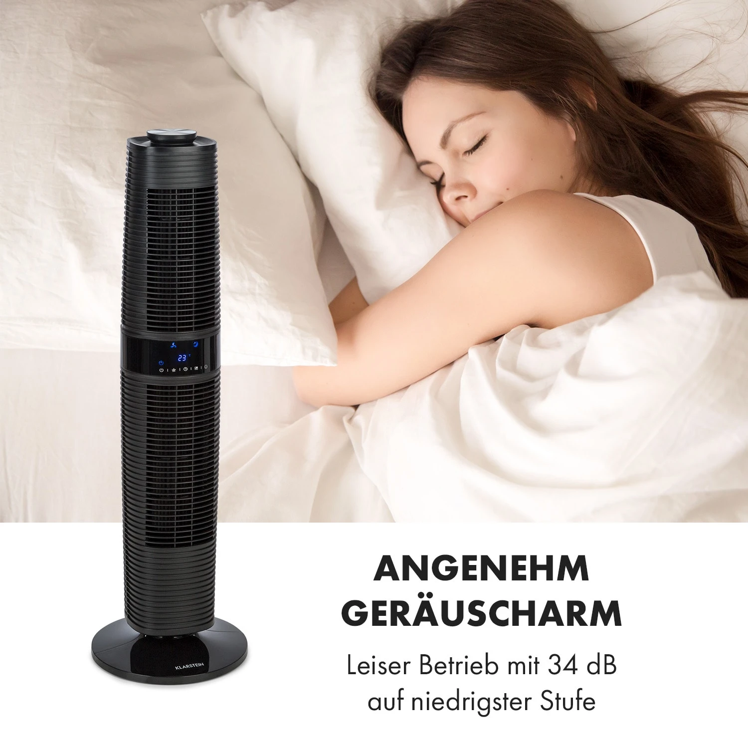 Twister Turmventilator 45 W | 343 m³/h Oszillation Touch Fernbedienung Twister Turmventilator 45 W | 343 M³/h Oszillation Touch Fernbedienung -Klarstein Verkaufs 10034669 de 0006 logo