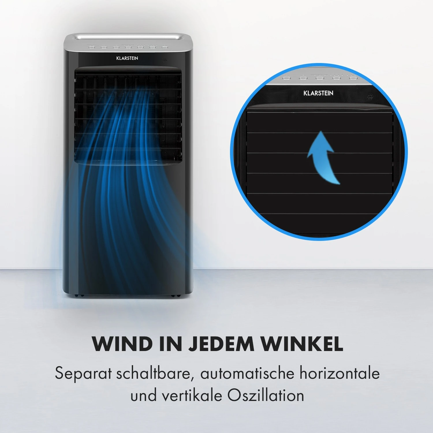 Coldplayer 4-in-1 Luftkühler 384 m³/h 68 W 10 Ltr Fernbedienung mobil Coldplayer 4-in-1 Luftkühler 384 M³/h 68 W 10 Ltr Fernbedienung Mobil -Klarstein Verkaufs 10034673 de 0006 logo