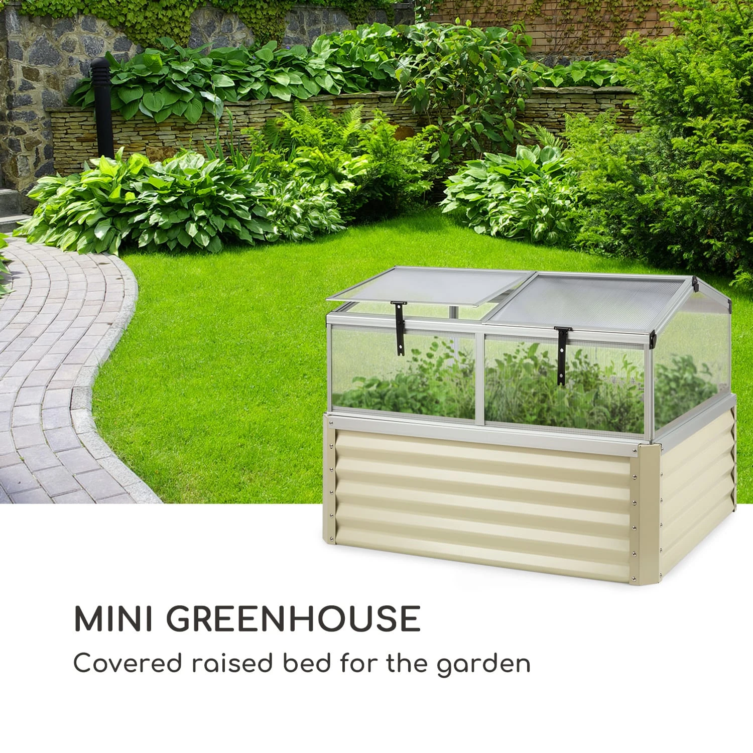 High Grow Advanced Hochbeet mit Dach 120x95x100cm 540l Stahl verzinkt High Grow Advanced Hochbeet Mit Dach 120x95x100cm 540l Stahl Verzinkt -Klarstein Verkaufs 10034689 uk 0002 logo