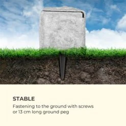 Power Rock Twilight 5 4-fach-Gartensteckdose IP44 Dämmerlichtsensor 5m -Klarstein Verkaufs 10034693 yy 0005 logo Waldbeck Power Rock Twilight Gartensteckdose