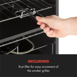 Flintstone Räucherofen 1600W Thermometer Edelstahl Elektrisch -Klarstein Verkaufs 10034702 yy 0007 logo Klarstein NES C16