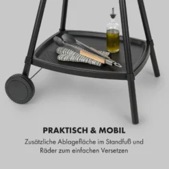 Gatsby Elektrogrill 2000W Antihaft-Grillfläche Seitentische Schwarz -Klarstein Verkaufs 10034706 de 0007 logo