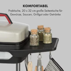Gatsby Elektrogrill 2000W Antihaft-Grillfläche Seitentische -Klarstein Verkaufs 10034707 de 0003 logo