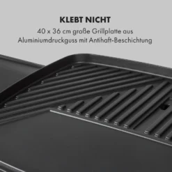 Gatsby Elektrogrill 2000W Antihaft-Grillfläche Seitentische -Klarstein Verkaufs 10034707 de 0004 logo