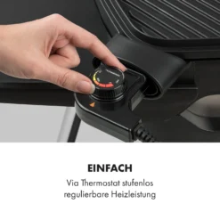 Gatsby Elektrogrill 2000W Antihaft-Grillfläche Seitentische -Klarstein Verkaufs 10034707 de 0005 logo