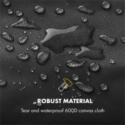 Tomahawk Wetterschutzhaube 600D Canvas 30/70% PE/PVC Schwarz 2 Tomahawk Wetterschutzhaube 600D Canvas 30/70% PE/PVC Schwarz -Klarstein Verkaufs 10034713 yy 0003 logo Klarstein Tomahawk Wetterschutzhaube 140cm