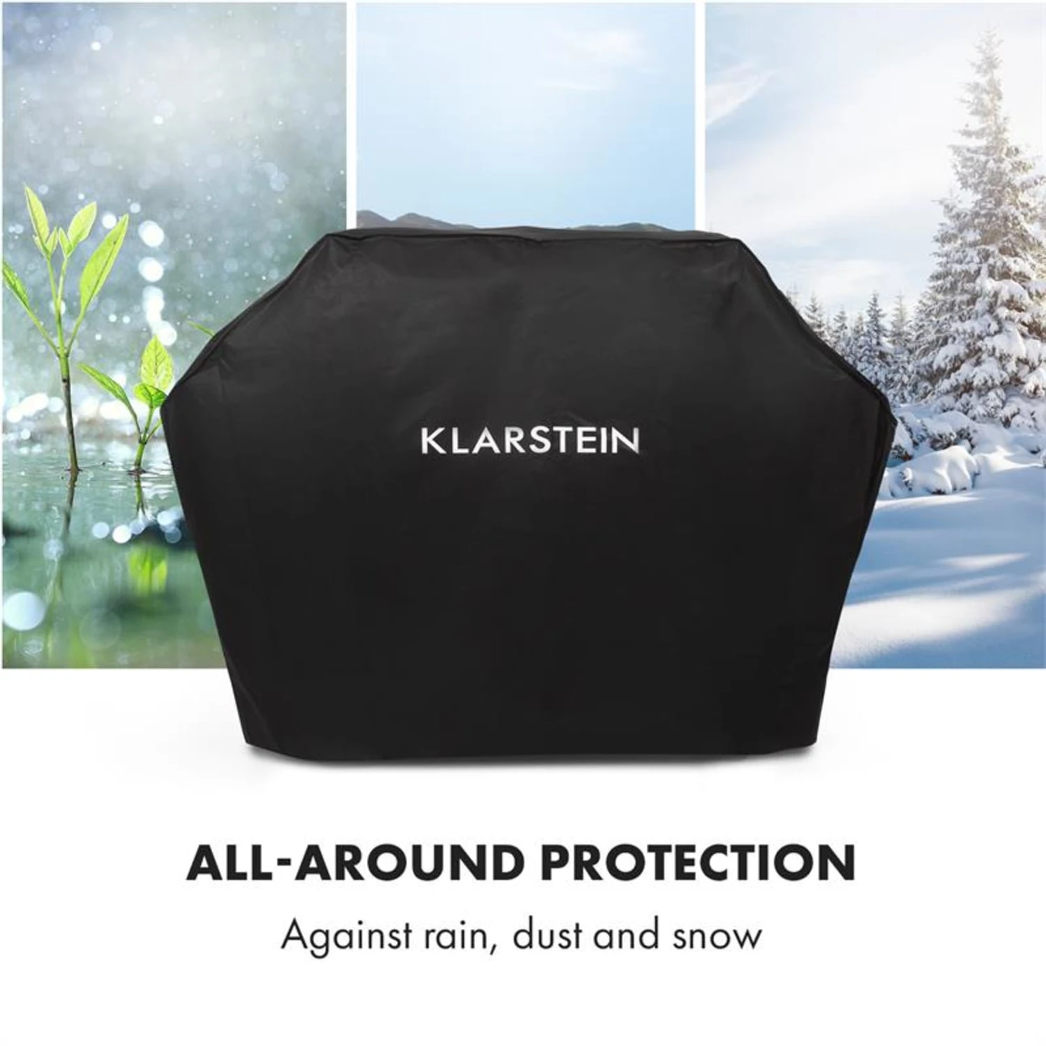 Tomahawk Wetterschutzhaube 600D Canvas 30/70% PE/PVC schwarz Tomahawk Wetterschutzhaube 600D Canvas 30/70% PE/PVC Schwarz -Klarstein Verkaufs 10034713 yy 0005 logo Klarstein Tomahawk Wetterschutzhaube 140cm