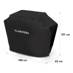 Tomahawk Wetterschutzhaube 600D Canvas 30/70% PE/PVC Schwarz 6 Tomahawk Wetterschutzhaube 600D Canvas 30/70% PE/PVC Schwarz -Klarstein Verkaufs 10034713 yy 0007 logo Klarstein Tomahawk Wetterschutzhaube 140cm