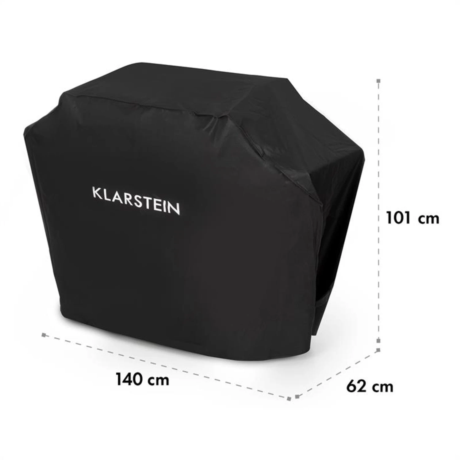 Tomahawk Wetterschutzhaube 600D Canvas 30/70% PE/PVC schwarz Tomahawk Wetterschutzhaube 600D Canvas 30/70% PE/PVC Schwarz -Klarstein Verkaufs 10034713 yy 0007 logo Klarstein Tomahawk Wetterschutzhaube 140cm