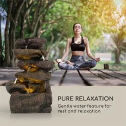 Savona Solarbrunnen 2,8 W Polyresin 5h Akku LEDs Steinoptik 3 Savona Solarbrunnen 2,8 W Polyresin 5h Akku LEDs Steinoptik -Klarstein Verkaufs 10034720 yy 0004 logo Blumfeldt Savona Solarbrunnen Steinoptik