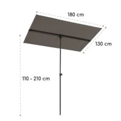Flex-Shade L Sonnenschirm 130 X 180 Cm Polyester UV 50 Dunkelgrau 8 Flex-Shade L Sonnenschirm 130 X 180 Cm Polyester UV 50 Dunkelgrau -Klarstein Verkaufs 10034726 yy 0009 logo Blumfeldt Flex Shade L Sonnenschirm 130x180 grau