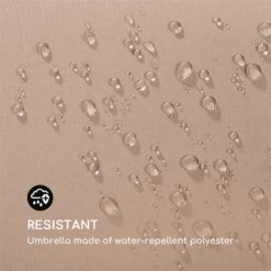 Flex-Shade L Sonnenschirm 130 X 180 Cm Polyester UV 50 Taupe -Klarstein Verkaufs 10034727 yy 0004 logo Blumfeldt Flex Shade L Sonnenschirm 130x180 taupe