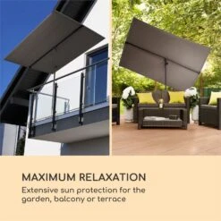 Ausgewählte Produkte -Klarstein Verkaufs 10034728 yy 0002 logo Blumfeldt Flex Shade XL Sonnenschirm 150x210 grau