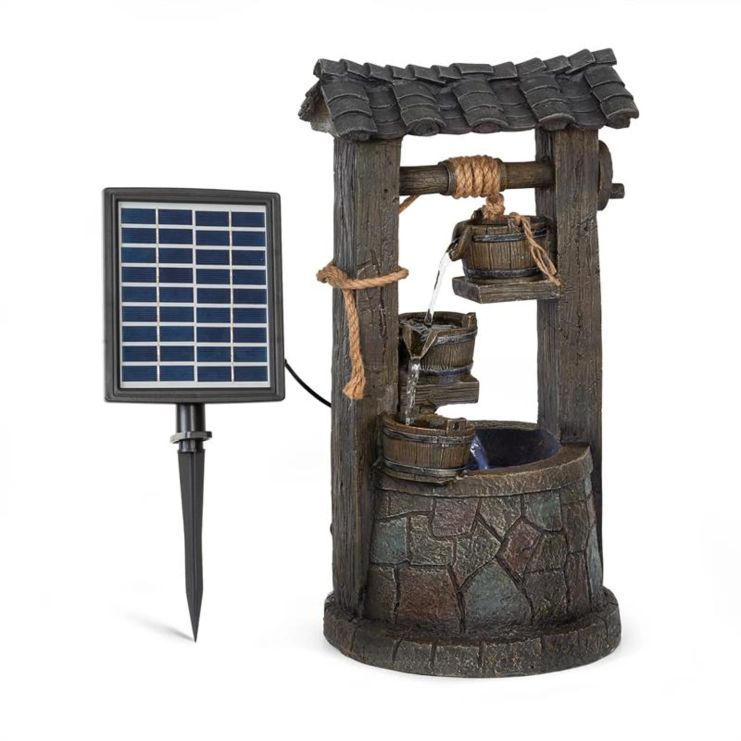 Speyer Kaskadenbrunnen Gartenbrunnen 4 Stufen Akku 2,8W Solar LED Speyer Kaskadenbrunnen Gartenbrunnen 4 Stufen Akku 2,8W Solar LED -Klarstein Verkaufs 10034731 yy 0001 titel Blumfeldt Speyer Kaskadenbrunnen