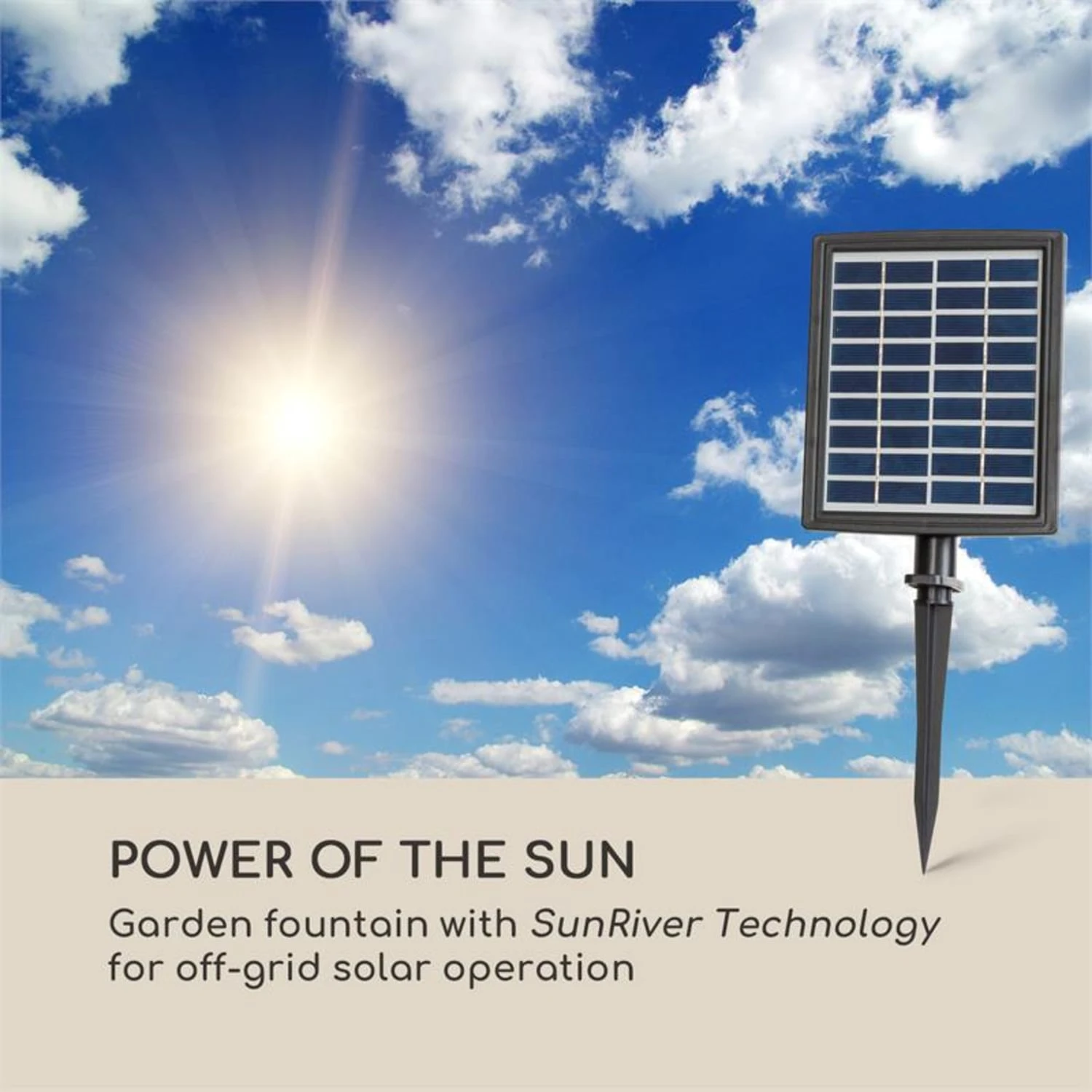 Speyer Kaskadenbrunnen Gartenbrunnen 4 Stufen Akku 2,8W Solar LED Speyer Kaskadenbrunnen Gartenbrunnen 4 Stufen Akku 2,8W Solar LED -Klarstein Verkaufs 10034731 yy 0002 logo Blumfeldt Speyer Kaskadenbrunnen