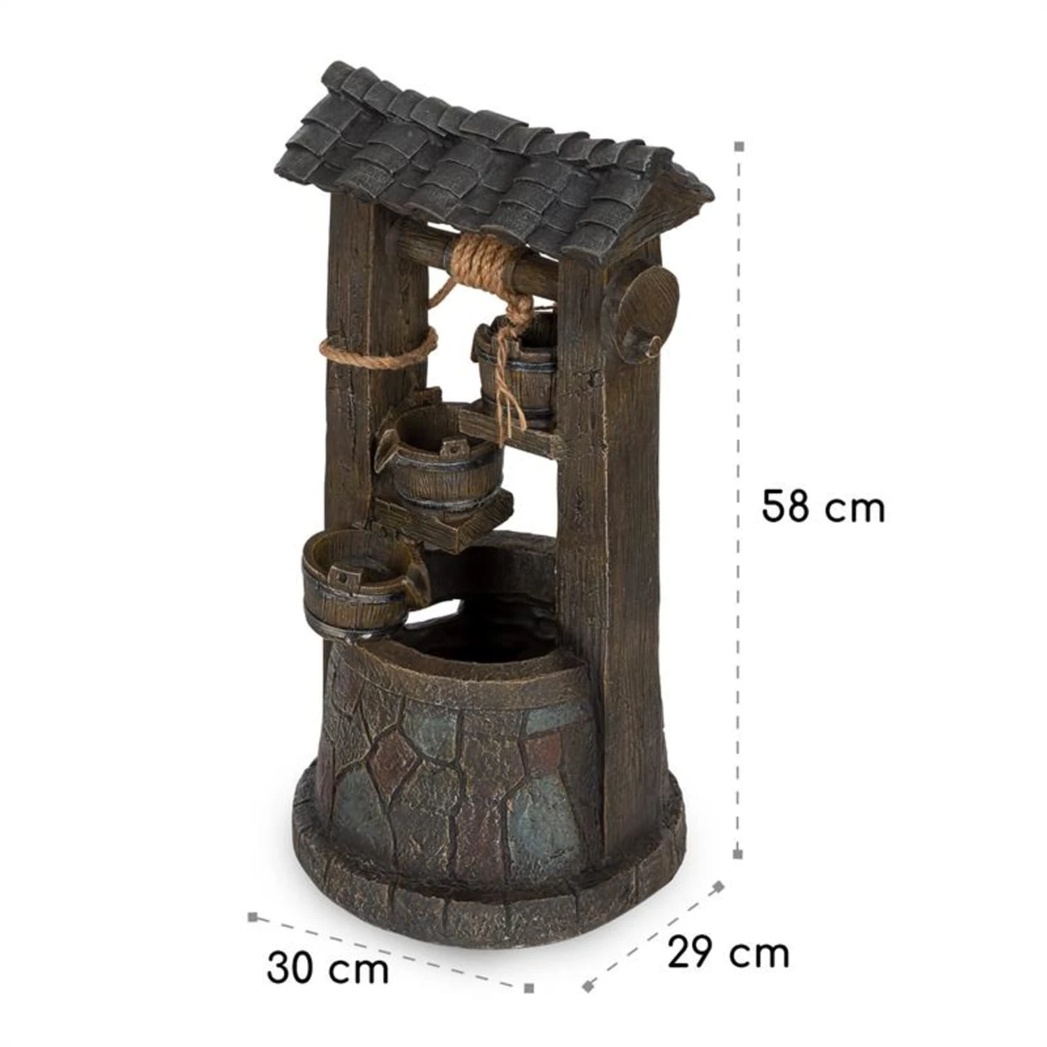 Speyer Kaskadenbrunnen Gartenbrunnen 4 Stufen Akku 2,8W Solar LED Speyer Kaskadenbrunnen Gartenbrunnen 4 Stufen Akku 2,8W Solar LED -Klarstein Verkaufs 10034731 yy 0008 logo Blumfeldt Speyer Kaskadenbrunnen