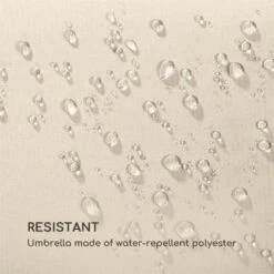 Twin Peaks Sonnenschirm Sonnenschutz 456 X 245 X 268 Cm Polyester -Klarstein Verkaufs 10034740 yy 0006 logo Blumfeldt Twin Peaks Sonnenschirm creme