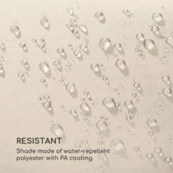 Belo Horizonte Sonnenschirm Sonnenschutz Ø 292cm Polyester Wasserabweisend Inkl. Standbasis Creme -Klarstein Verkaufs 10034743 yy 0007 logo blumfeldt Belo Horizonte Sonnenschirm creme