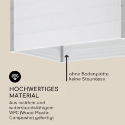 Nova Grow Gartenbeet 150 X 91 X 100 Cm WPC Holzoptik Weiß -Klarstein Verkaufs 10034747 de 0004 logo