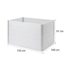Nova Grow Gartenbeet 150 X 91 X 100 Cm WPC Holzoptik Weiß -Klarstein Verkaufs 10034747 yy 0009 logo Blumfeldt Nova Grow Gartenbeet 150x91x100cm reedit
