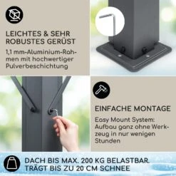 Pantheon Solid Sky Expand Pavillon 3x2,5x3 M Aluminium Polycarbonat 2 Pantheon Solid Sky Expand Pavillon 3x2,5x3 M Aluminium Polycarbonat -Klarstein Verkaufs 10034750 de 0003 usp