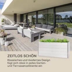Nova Grow Gartenbeet 195 X 91 X 100 Cm WPC Holzoptik Weiß -Klarstein Verkaufs 10034752 de 0003 logo
