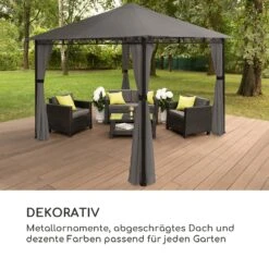 Mondo Gartenpavillon Partyzelt Gazebo 295x262x295 Stahl Polyester -Klarstein Verkaufs 10034763 de 0007 logo