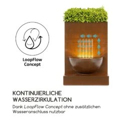Windflower Gartenbrunnen Pflanzschale 11 W Indoor & Outdoor Verzinkt -Klarstein Verkaufs 10034778 de 0005 logo