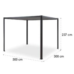 Pantheon RemoteShade Pavillon Motor-Dach 3x3m 280g/m² PE Aluminium -Klarstein Verkaufs 10034781 yy 0009 logo