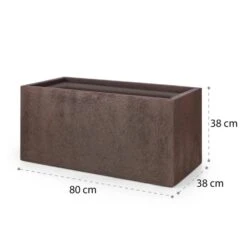 Solid Grow Rust Pflanzgefäß 80 X 38 X 38 Cm Fibreclay Rostfarben 8 Solid Grow Rust Pflanzgefäß 80 X 38 X 38 Cm Fibreclay Rostfarben -Klarstein Verkaufs 10034788 yy 0009 logo Blumfeldt Solid Grow Rust Pflanzgefaess 80x38x38cm