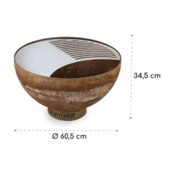 Savage Feuerschale Mit Grill  Ø: 60,5 Cm Stahl Inkl. Wetterschutz Rost -Klarstein Verkaufs 10034800 yy 0009 logo