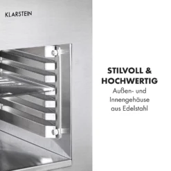 Hannibal Hochtemperaturgrill Indoor 2.200W 850°C Edelstahl Silber -Klarstein Verkaufs 10034803 de 0007 logo