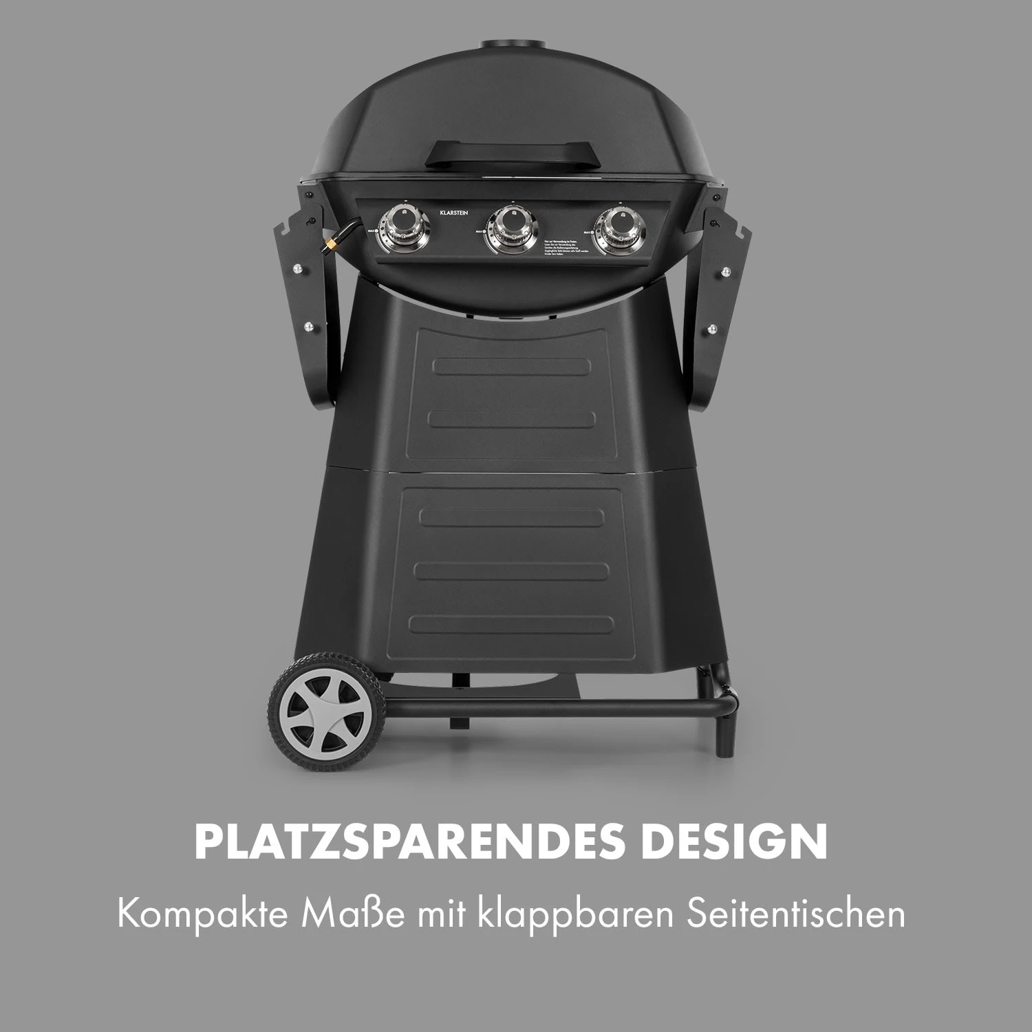 Vanquish Gasgrill 3 Edelstahlbrenner 3 x 3 kW 63,5 x 45 cm Grillfläche Vanquish Gasgrill 3 Edelstahlbrenner 3 X 3 KW 63,5 X 45 Cm Grillfläche -Klarstein Verkaufs 10034805 de 0003 logo