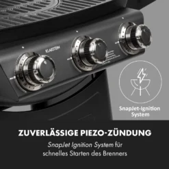 Vanquish Gasgrill 3 Edelstahlbrenner 3 X 3 KW 63,5 X 45 Cm Grillfläche 6 Vanquish Gasgrill 3 Edelstahlbrenner 3 X 3 KW 63,5 X 45 Cm Grillfläche -Klarstein Verkaufs 10034805 de 0007 logo