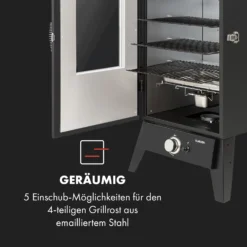 Pasadena Gas-Räuchergrill 2,5 KW Heizleistung 180 °C / 350 °F Max. -Klarstein Verkaufs 10034818 de 0005 logo