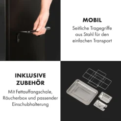 Pasadena Gas-Räuchergrill 2,5 KW Heizleistung 180 °C / 350 °F Max. -Klarstein Verkaufs 10034818 de 0009 logo