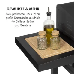 Meat Machine Holzkohlegrill BBQ 45x32,5cm Thermometer Bodenrollen -Klarstein Verkaufs 10034819 de 0005 logo