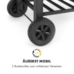 Meat Machine Holzkohlegrill BBQ 45x32,5cm Thermometer Bodenrollen -Klarstein Verkaufs 10034819 de 0007 logo