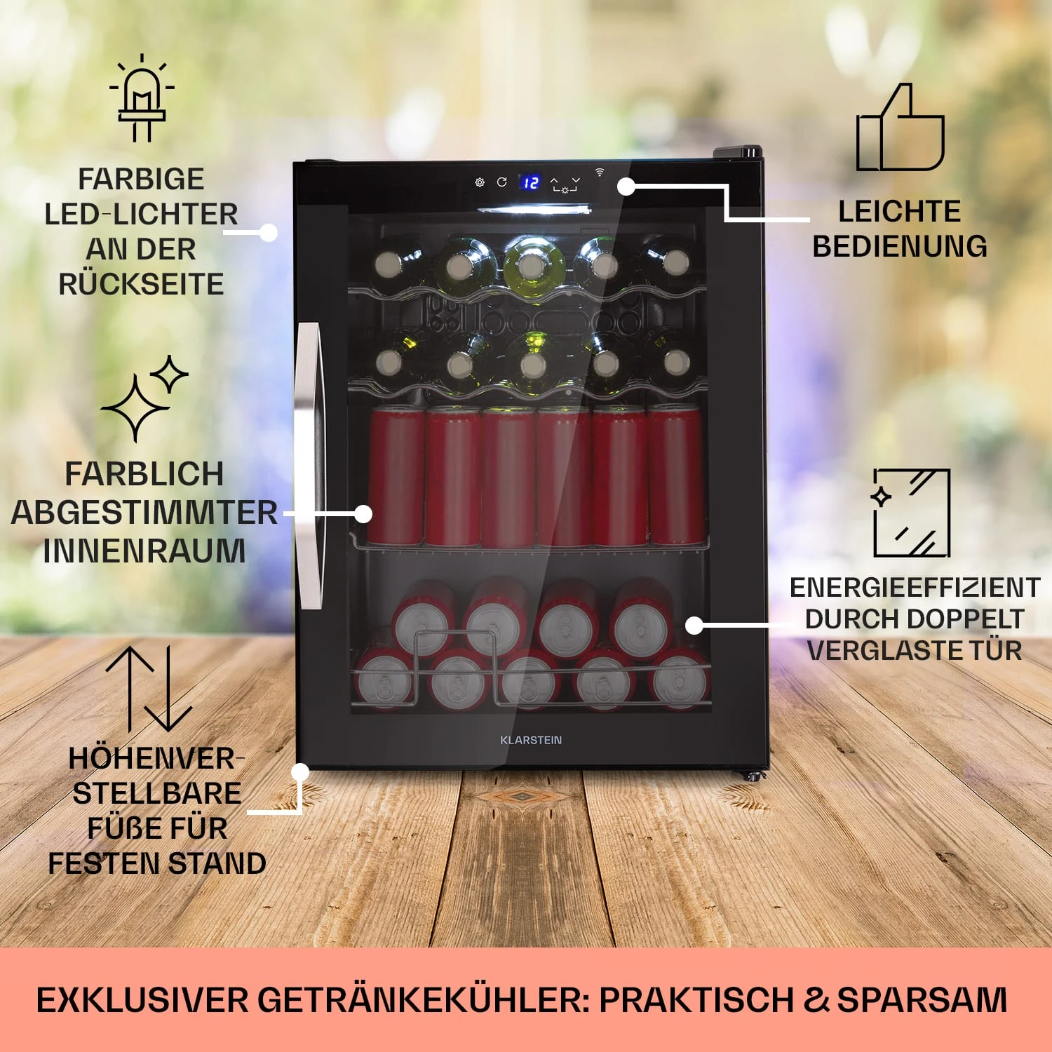 Coachella 60 Kühlschrank 60 Liter WiFi-Funktion Hintergrundbeleuchtung Coachella 60 Kühlschrank 60 Liter WiFi-Funktion Hintergrundbeleuchtung -Klarstein Verkaufs 10034823 de 0005 usp