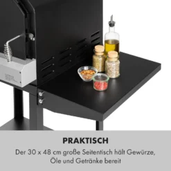 Pizzaiolo Pro Pizza-Gasgrill 76x143x66cm Schamottestein Stahl Mobil 3 Pizzaiolo Pro Pizza-Gasgrill 76x143x66cm Schamottestein Stahl Mobil -Klarstein Verkaufs 10034844 de 0004 logo