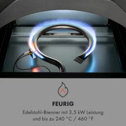 Pizzaiolo Pro Pizza-Gasgrill 76x143x66cm Schamottestein Stahl Mobil 4 Pizzaiolo Pro Pizza-Gasgrill 76x143x66cm Schamottestein Stahl Mobil -Klarstein Verkaufs 10034844 de 0005 logo