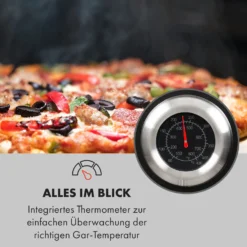 Pizzaiolo Pro Pizza-Gasgrill 76x143x66cm Schamottestein Stahl Mobil 5 Pizzaiolo Pro Pizza-Gasgrill 76x143x66cm Schamottestein Stahl Mobil -Klarstein Verkaufs 10034844 de 0006 logo